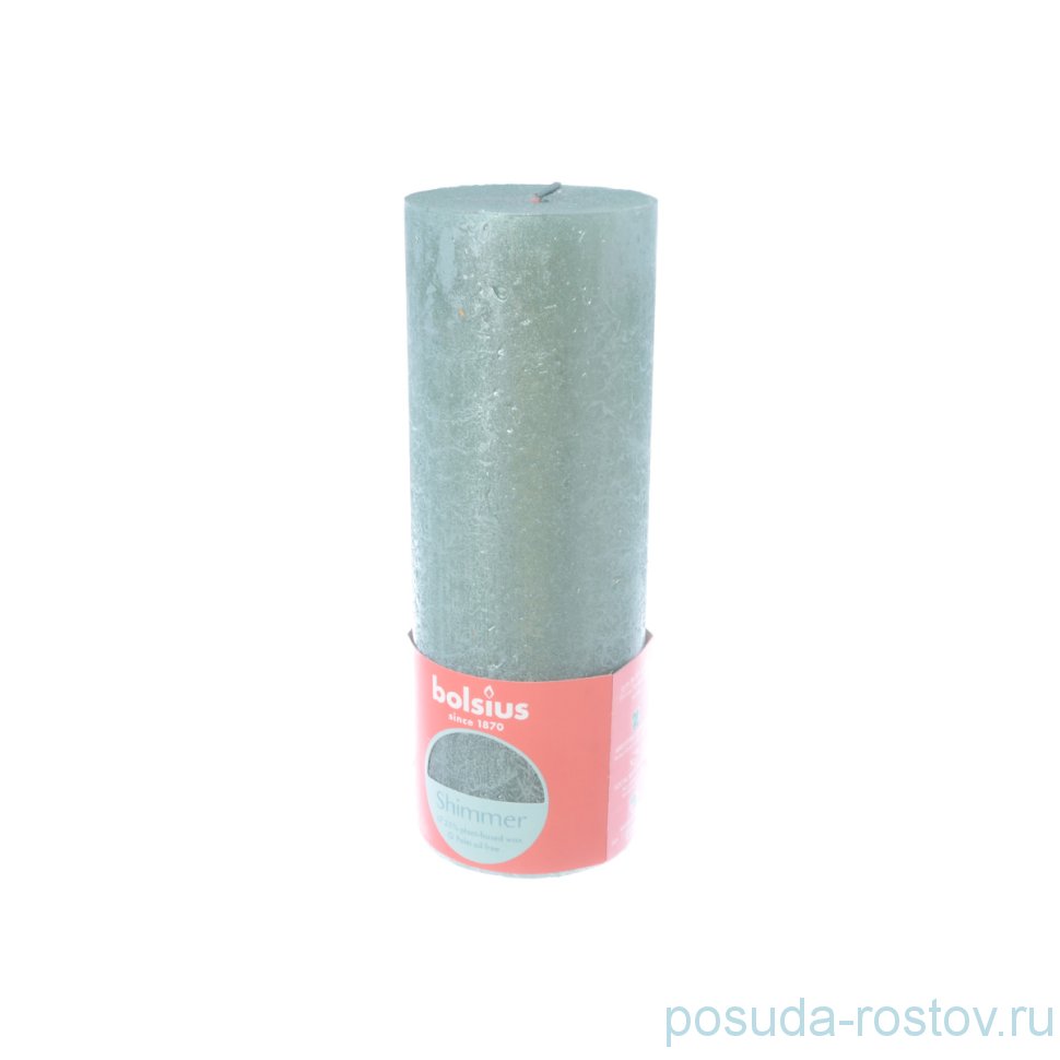 Свеча Рустик 19 х 6,8 см "Christmas world /Оксидно-синяя /Bolsius" / 262581