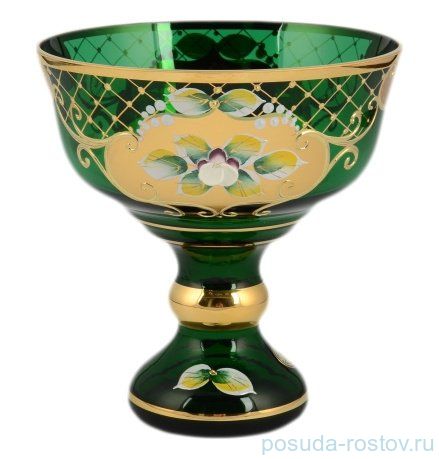 Конфетница 13 см н/н "Лепка зеленая /сеточка /И-В" / 096696