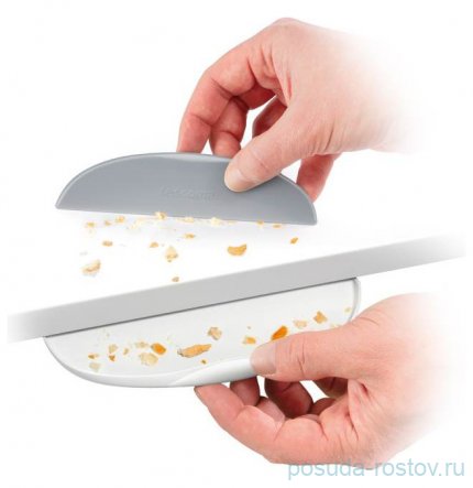 Скребок для крошек с совком 19 х 3,5 см белый &quot;GrandCHEF&quot; / 279064