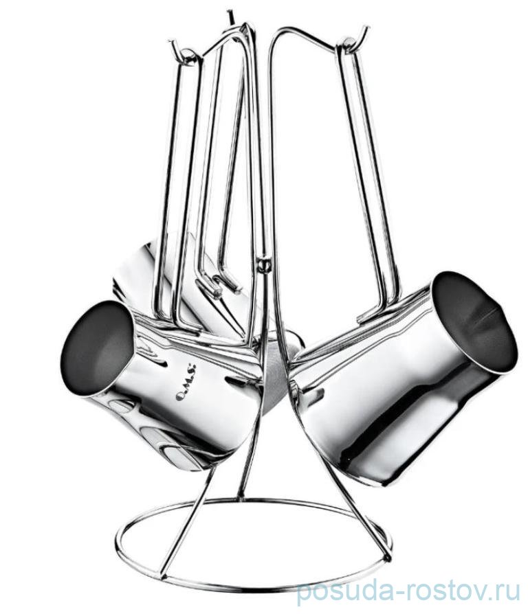 Набор турок 3 предмета (210, 270, 340 мл) на подставке ручки золотые "COFFEE POT SETS" / 296901