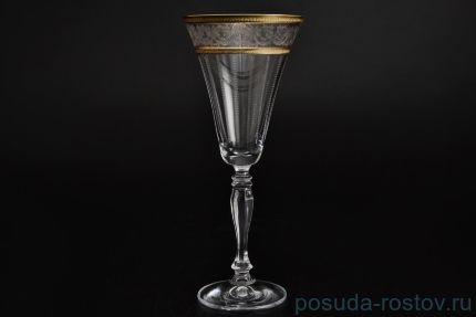 Бокалы для белого вина 230 мл 6 шт &quot;Виктория /Панто /Невидимый узор&quot; / 026446