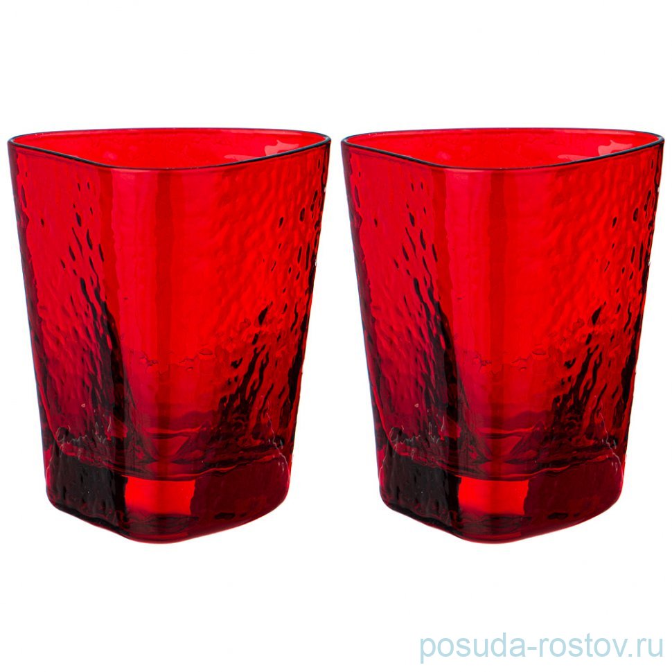 Стаканы для воды/виски 320 мл 2 шт "Rocky red" / 337668