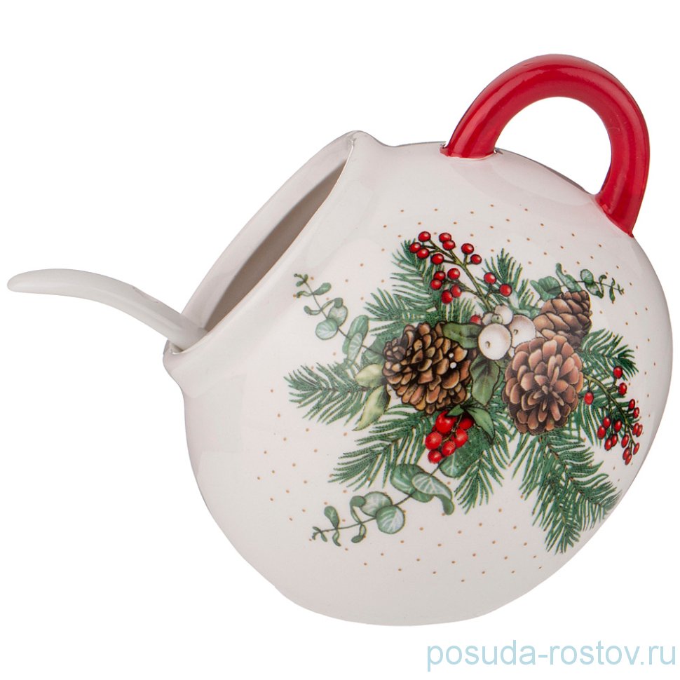 Солонка 170 мл с ложкой 9 х 9 х 10 см "Celebration" / 267270