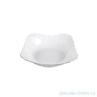 Салатник 27 см квадратный &quot;Рококо /Платиновый узор&quot; / 115749