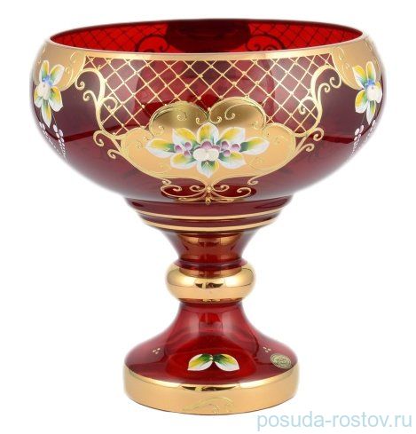 Ваза для фруктов 26 см н/н "Лепка красная /9823" И-В / 097879