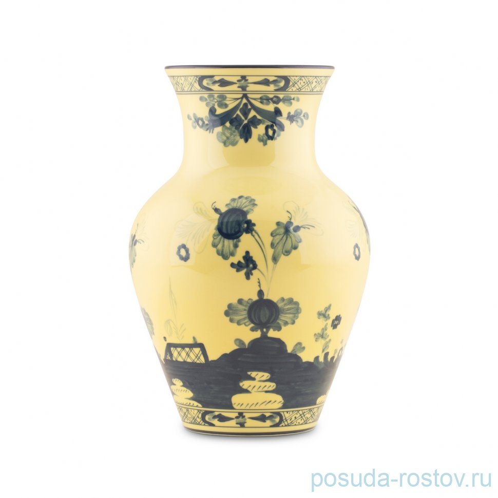 Ваза для цветов 25 см цитрин "Ming" / 365219
