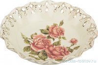 Фруктовница 23 см перф. &quot;Корейская роза&quot; / 186427