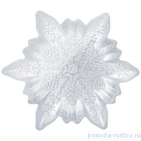Блюдо 20 см Снежинка &quot;Snow cristal silver&quot; / 262808