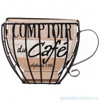 Корзинка декоративная 20 х 8 х 13 см &quot;Coffee &amp; tea time&quot;  / 347895