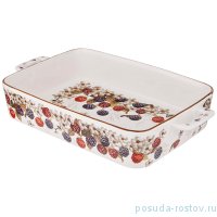 Блюдо 32,5 х 19 х 6 см прямоугольное с ручками &quot;Ежевика&quot; / 254074