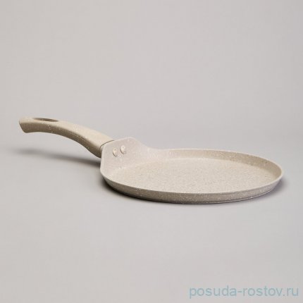 Блинница 22 х 2 см с антипригарным покрытием latte Agness / 367852