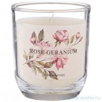 Свеча ароматизированная в стакане 7,5 х 8,5 см &quot;Rose geranium&quot; / 348312