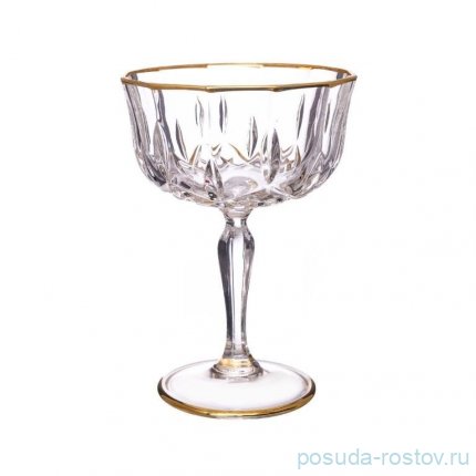 Креманки/мартинки 240 мл 6 шт &quot;Опера /Отводка золото&quot; AS Crystal / 347594
