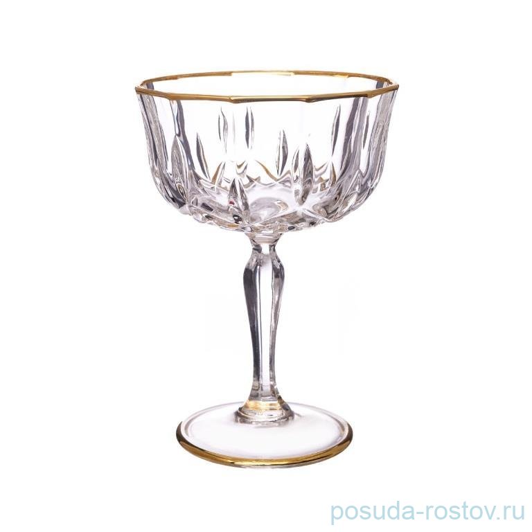 Креманки/мартинки 240 мл 6 шт "Опера /Отводка золото" AS Crystal / 347594