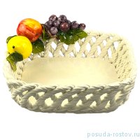 Блюдо 25 х 25 х 7 см квадратное &quot;Фрукты&quot; / 256255