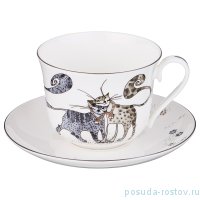 Чайная пара 450 мл 1 шт &quot;Котики&quot; / 189168