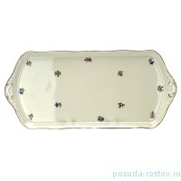 Поднос 38 см прямоугольный &quot;Соната /Мелкие цветы /СК&quot; / 247996