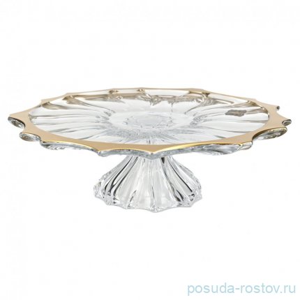 Тортница 35,5 см н/н &quot;Plantica /Матовое золото&quot; AS Crystal / 283868