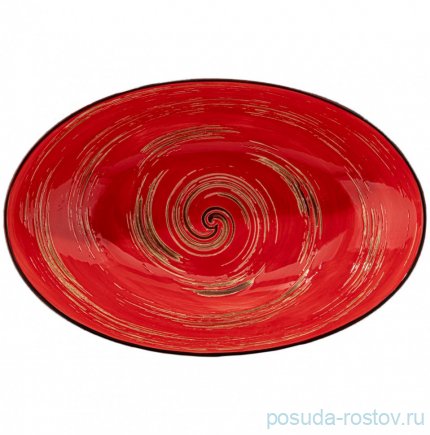 Салатник 30 x 19,5 x 7 см овальный красный &quot;Spiral&quot; / 261571