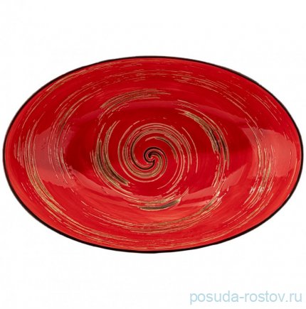 Салатник 30 x 19,5 x 7 см овальный красный &quot;Spiral&quot; / 261571