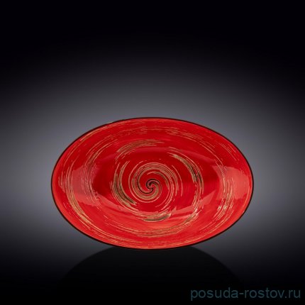Салатник 30 x 19,5 x 7 см овальный красный &quot;Spiral&quot; / 261571
