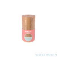 Свеча Рустик 13 х 6,8 см &quot;Christmas world /Золотая /Bolsius&quot; / 262572