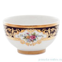 Пиала 10 см &quot;Опал /Цветы кобальт /с золотом&quot; / 159989