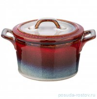 Горшочек для запекания 13 х 10 х 5,3 см с крышкой &quot;Reactive red&quot; / 345578