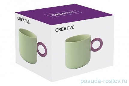 Кружка 350 мл зелёная &quot;Creative&quot; (подарочная упаковка) / 333788