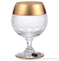 Бокалы для бренди 250 мл 6 шт &quot;CRYSTAL HEART /Матовое золото&quot; / 146168