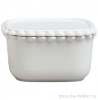 Набор икорниц 10 х 5,5 см 2 шт с крышками квадратные 200 мл &quot;Pearl&quot; / 376080