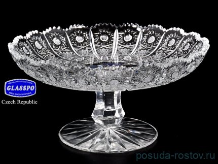 Ваза для конфет 18 см н/н &quot;Glasspo /Хрусталь резной&quot; / 017770