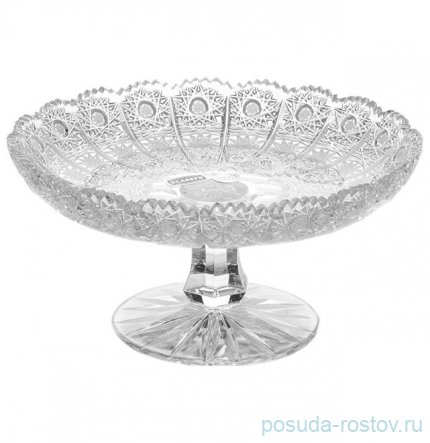 Ваза для конфет 18 см н/н &quot;Glasspo /Хрусталь резной&quot; / 017770