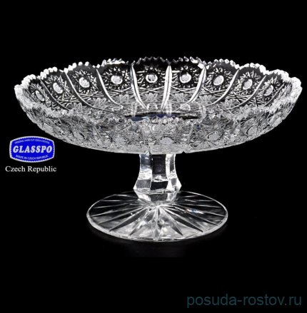 Ваза для конфет 18 см н/н &quot;Glasspo /Хрусталь резной&quot; / 017770