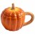 Кружка 450 мл с крышкой оранжево-зеленая &quot;Тыква /Bright pumpkin&quot; / 378577