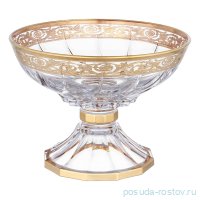 Ваза для фруктов 24,5 см н/н низкая &quot;Трикс /Италия /золото&quot;  / 282497