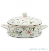 Сотейник 24 см с крышкой эмалированный 3,2 л &quot;Magnolia&quot; (подарочная упвквка) / 330827