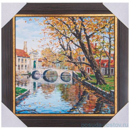 Ключница 30 х 30 см /рамка венге с золотом / 296933
