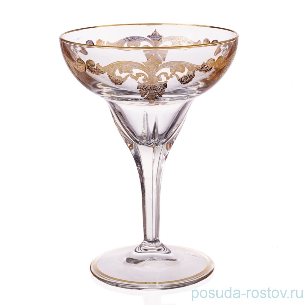 Креманки для маргариты 350 мл 6 шт "Bar-cocktail /Золотой вензель" V-D / 169517
