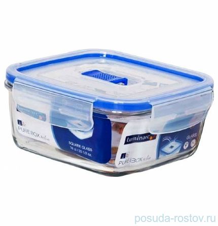 Контейнер 760 мл квадратный стеклянный &quot;Pure box active&quot; / 161743