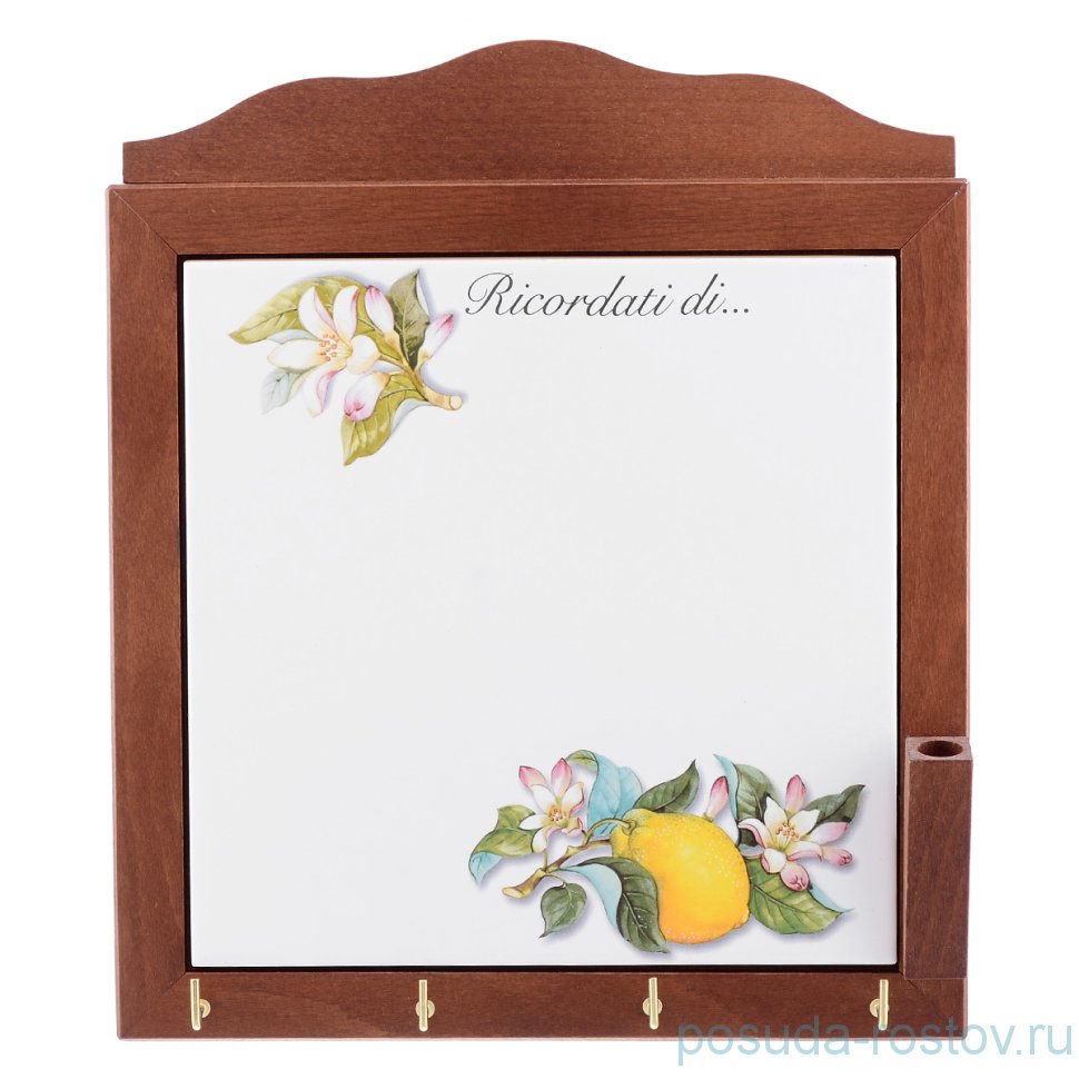 Вешалка для кухонных полотенец 28,5 см "Artigianato ceramico /Лимоны" / 156770