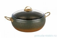 Кастрюля 32 х 12 см с антипригарным покрытием 9,5 л оливковая &quot;KEOPS SETS /GOLD&quot; / 225455