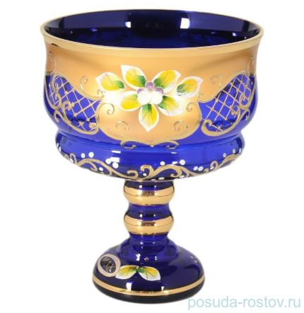 Конфетница 16 см н/н синяя &quot;Star Crystal /Лепка&quot; / 105400