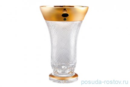 Ваза для цветов 30,5 см н/н &quot;Bohemia gold /Матовое золото&quot; / 047960