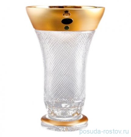 Ваза для цветов 30,5 см н/н &quot;Bohemia gold /Матовое золото&quot; / 047960