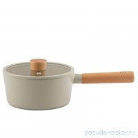 Ковш 18 см со стеклянной крышкой антипригарное покрытие &quot;Fika&quot; / 349359