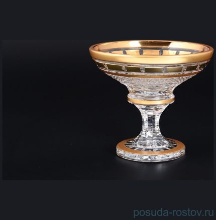 Конфетница 20 см н/н &quot;Bohemia gold /Золотые окошки&quot; 6 / 115913