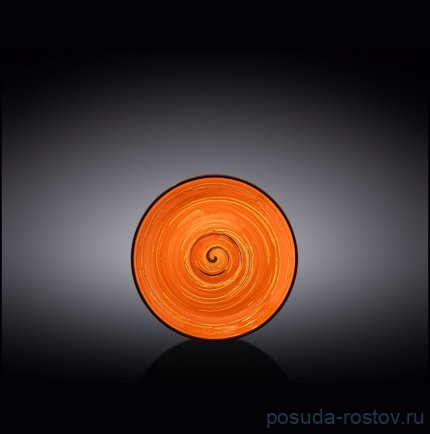 Блюдце 12 см оранжевое &quot;Spiral&quot; / 261589