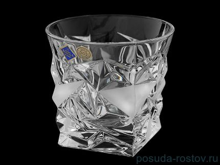 Стаканы для виски 350 мл 6 шт &quot;Glacier /Матовые льдинки&quot; хрусталь Йиглава / 157552