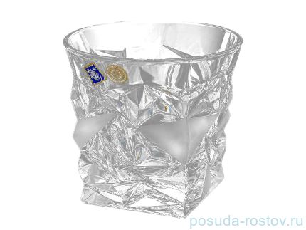 Стаканы для виски 350 мл 6 шт &quot;Glacier /Матовые льдинки&quot; хрусталь Йиглава / 157552